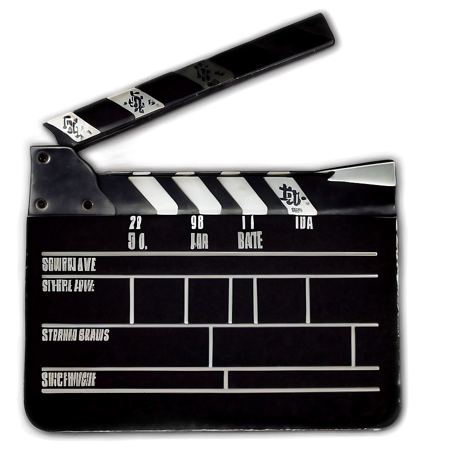 Action Movie Clapperboard PNG 25 PNG with transparent background