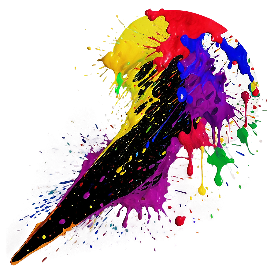 Action Painting Splatter Effect Png 49