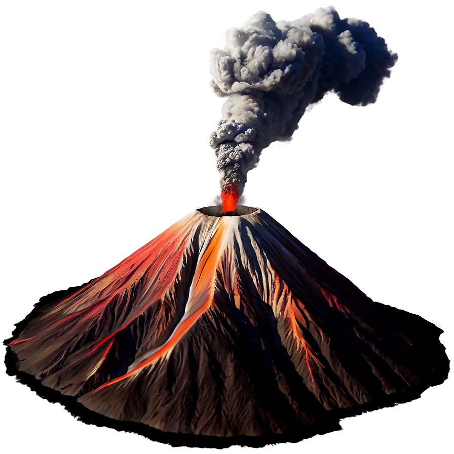 Active Volcano Landscape PNG 76 PNG with transparent background