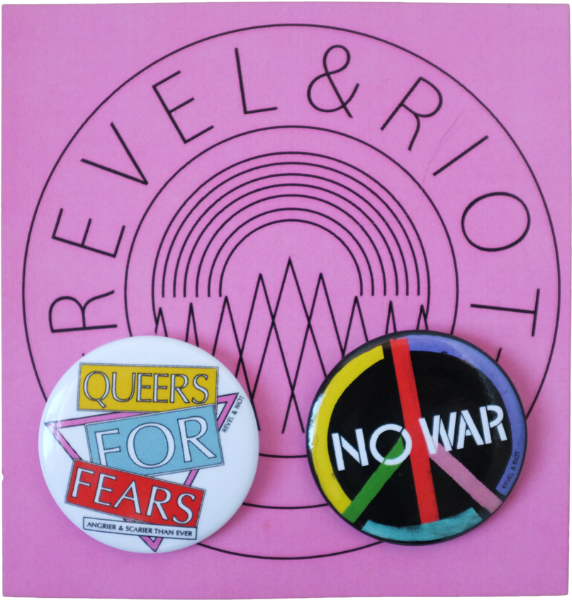 Activism Buttons Pink Background