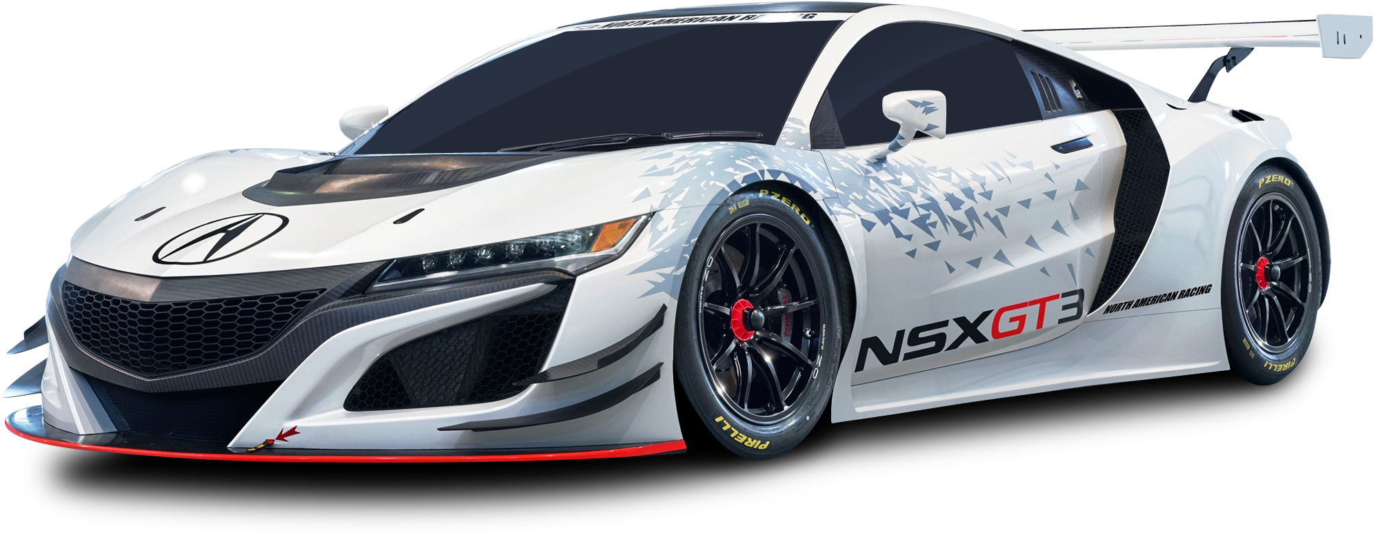 Acura N S X G T3 Racing Sports Car PNG with transparent background