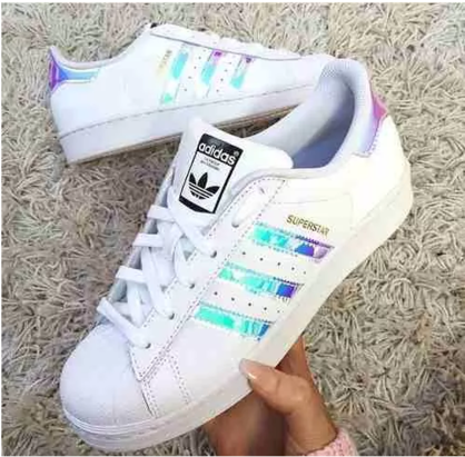 Adidas Superstar Holographic Stripes Sneakers