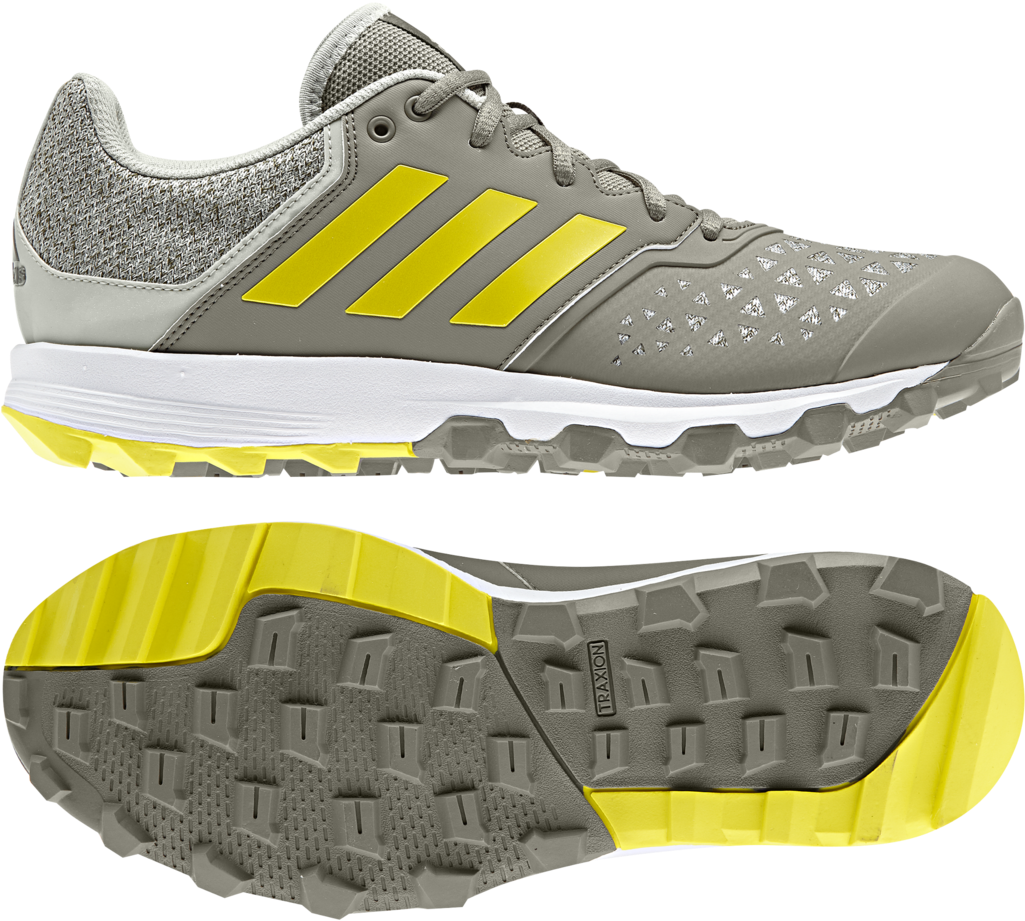 Adidas Trail Running Shoes Grey Yellow