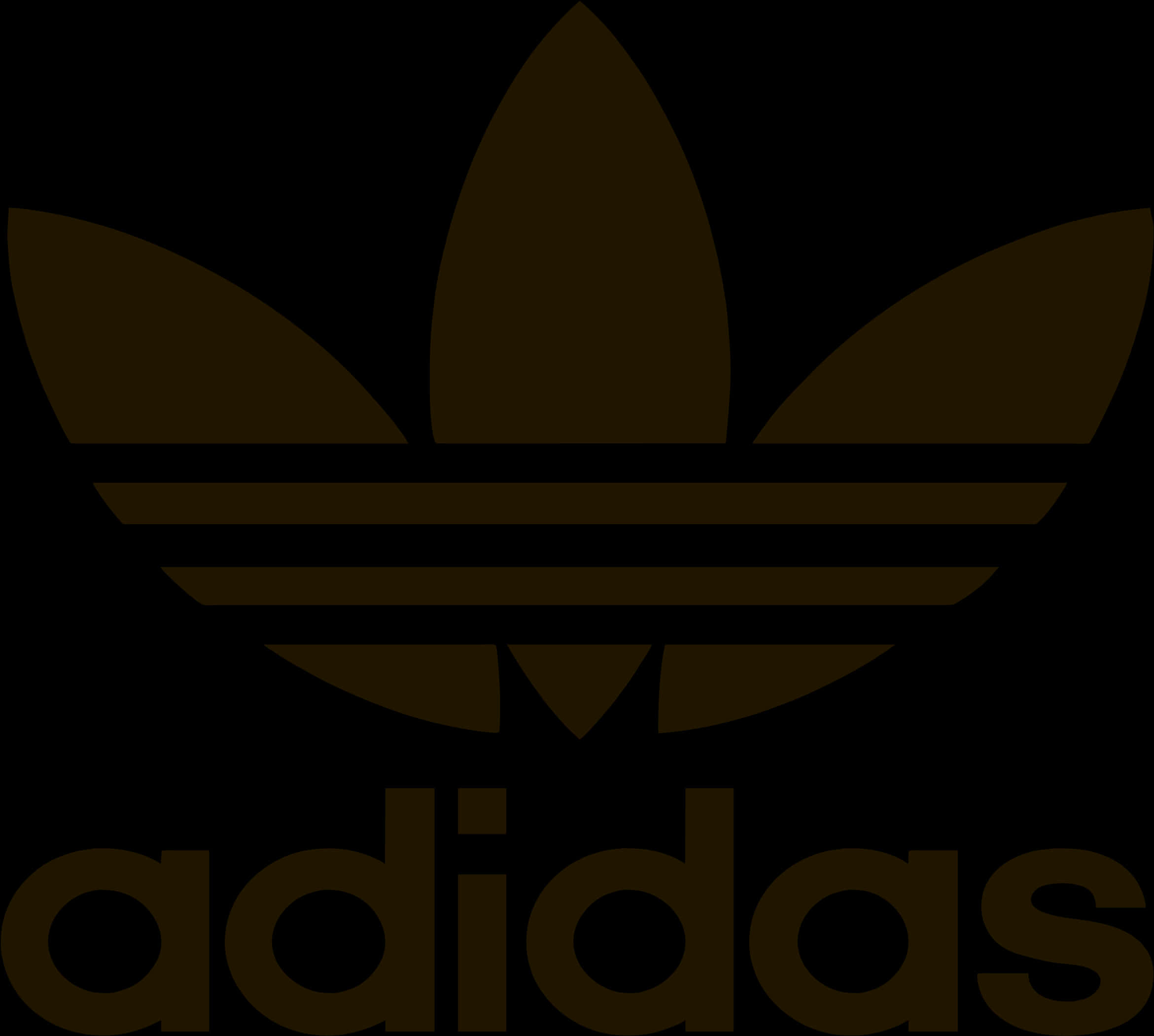 Adidas Trefoil Logo Black Background