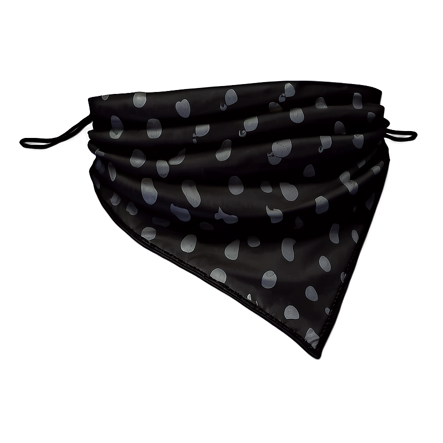 Adjustable Black Bandana Png 06122024