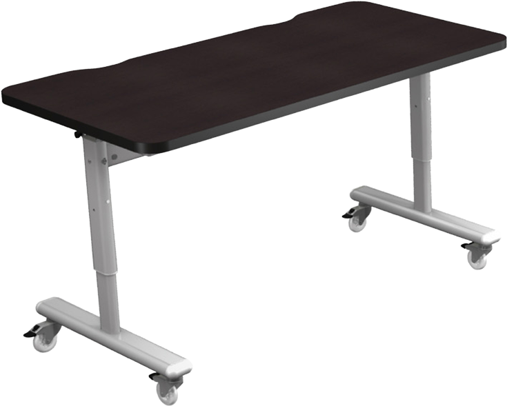 Adjustable Overbed Tablewith Wheels