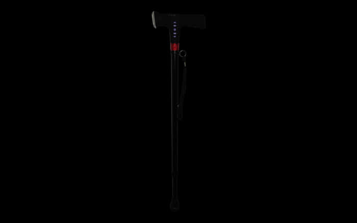 Adjustable Walking Cane Black Background