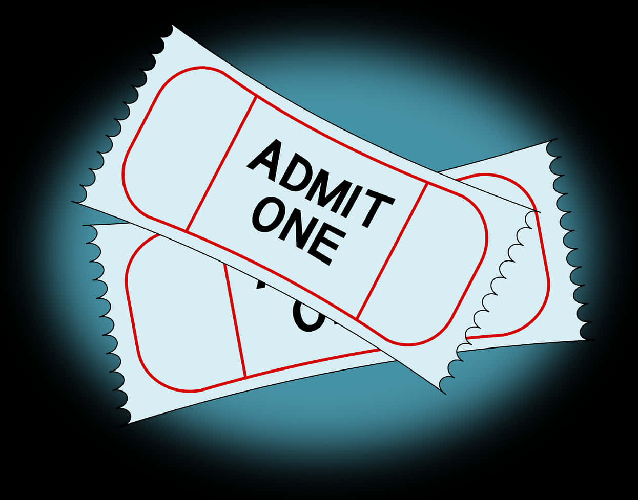 Admit One Ticket Illustration