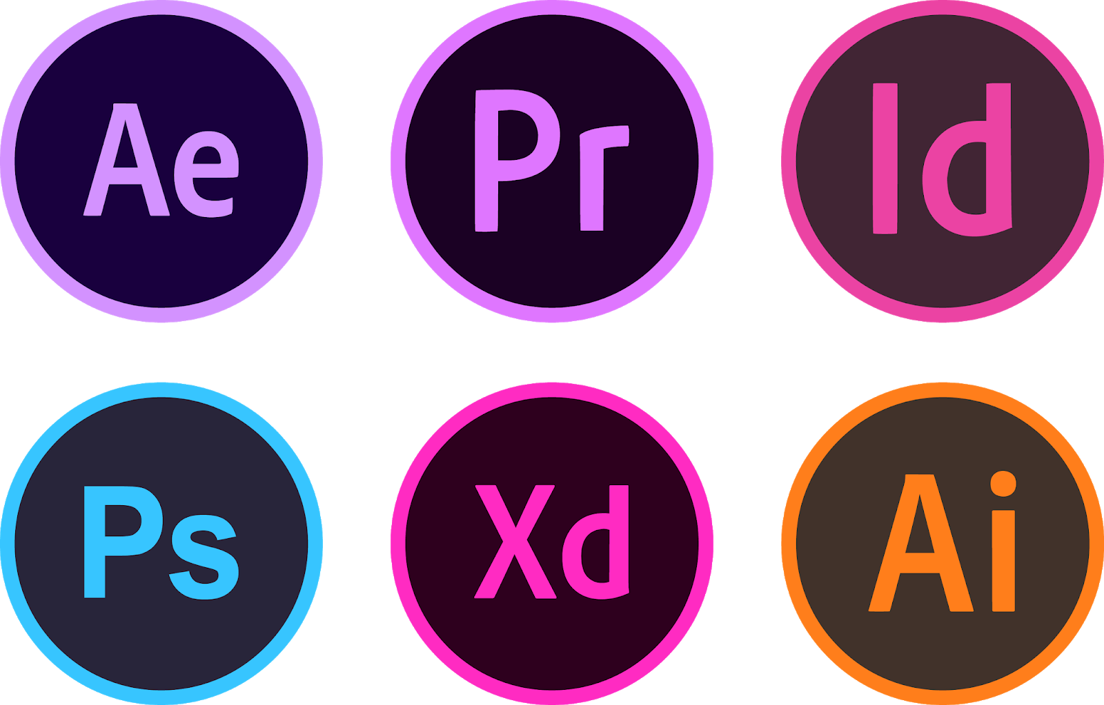 Adobe Creative Cloud Apps Icons