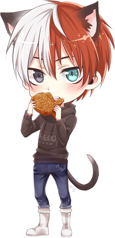 Adorable, Anime, And Art Image - Todoroki Png Background, Transparent Png PNG with transparent background