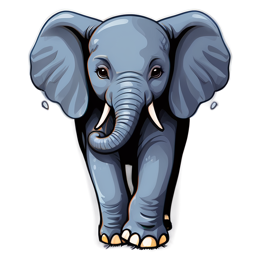 Adorable Baby Elephant Graphic Png 35