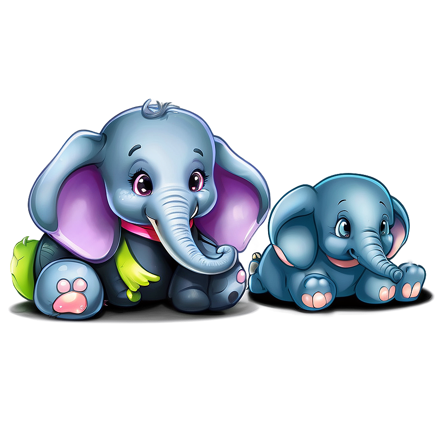 Adorable Baby Elephant Graphic Png Nqr