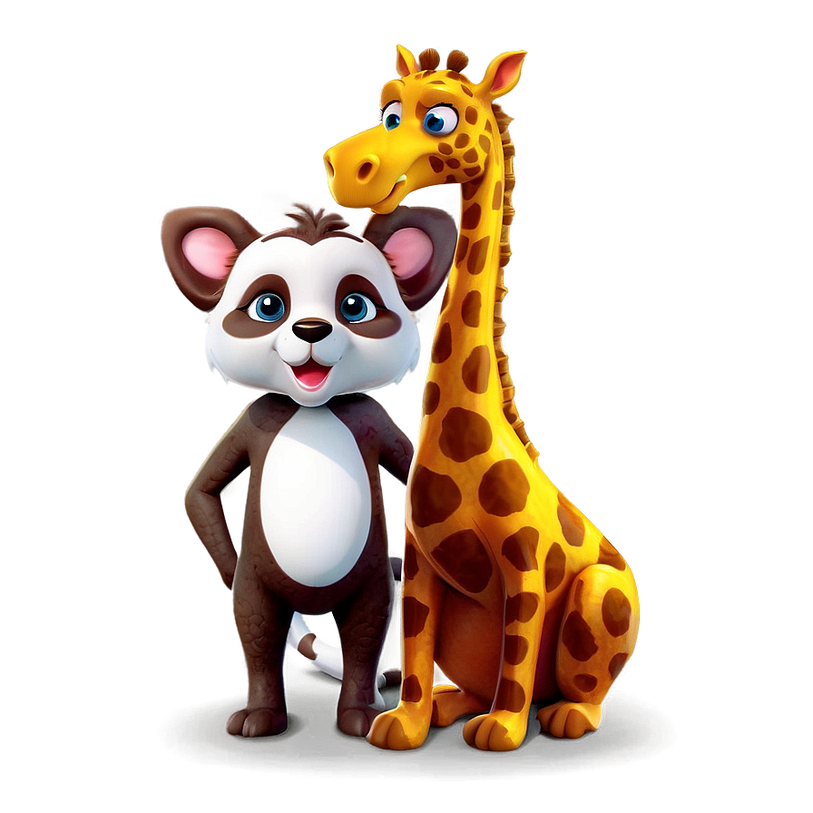 Adorable Cartoon Animal Friends Png 98