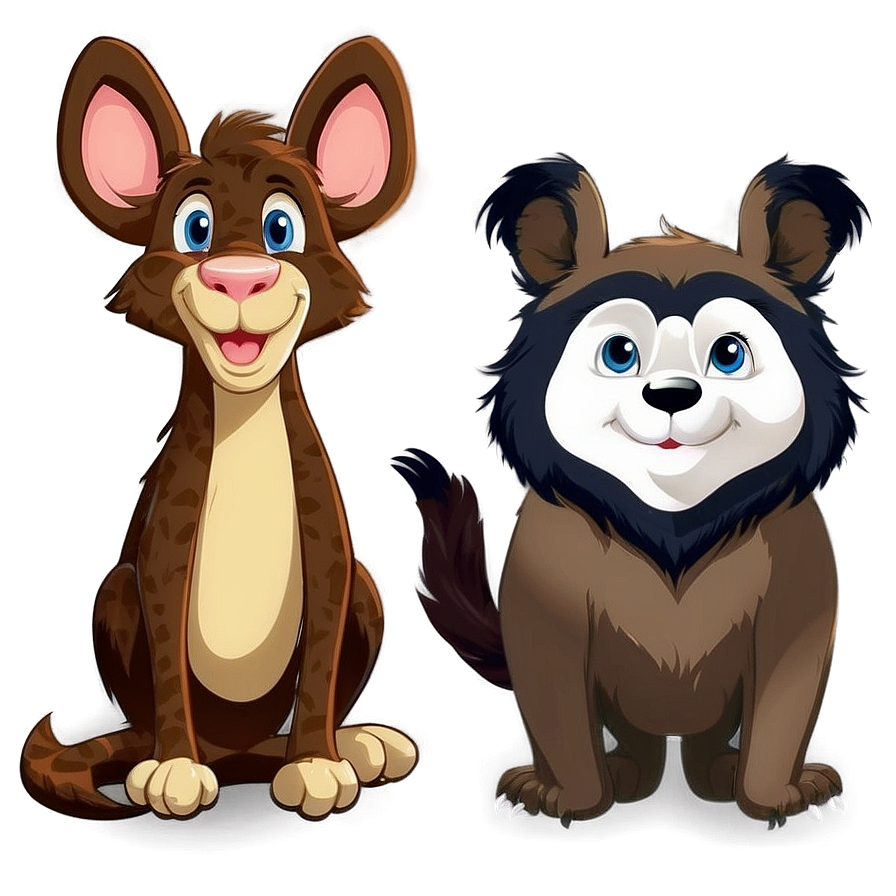 Adorable Cartoon Animal Friends Png Ulk