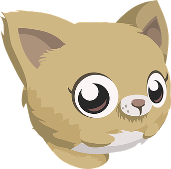 Adorable_ Cartoon_ Kitten_ Vector PNG with transparent background