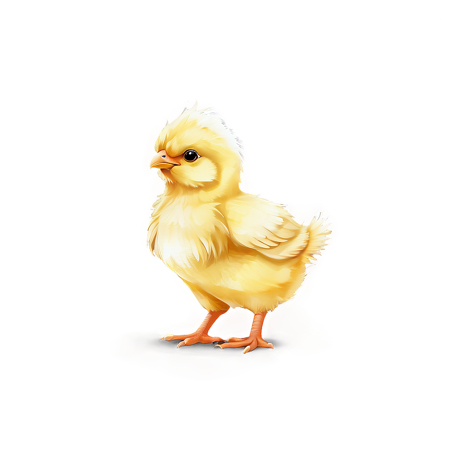 Adorable Chicky Illustration Png 2