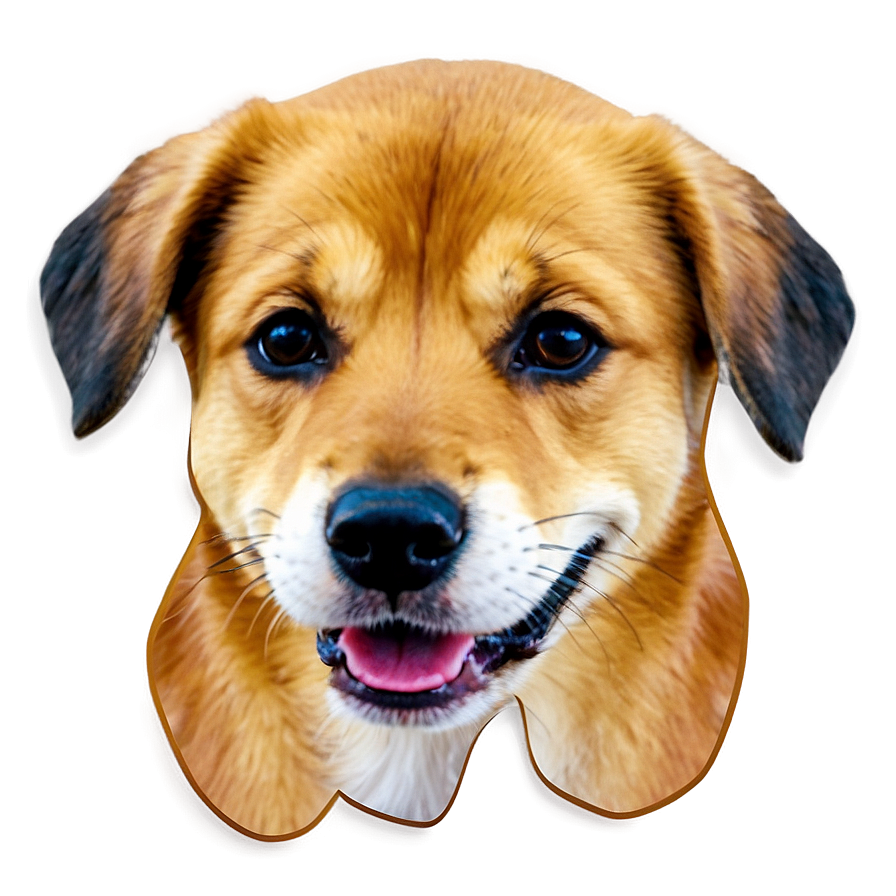 Adorable Dog Face Outline Png 06212024