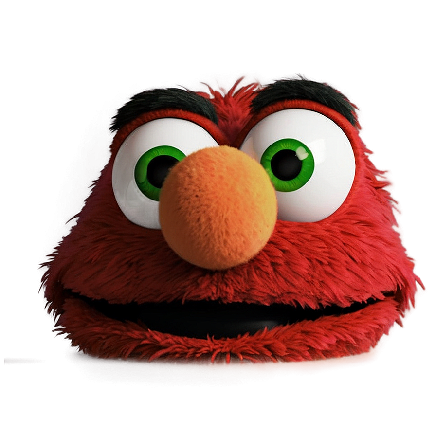 Adorable Elmo Face Portrait Png 06212024