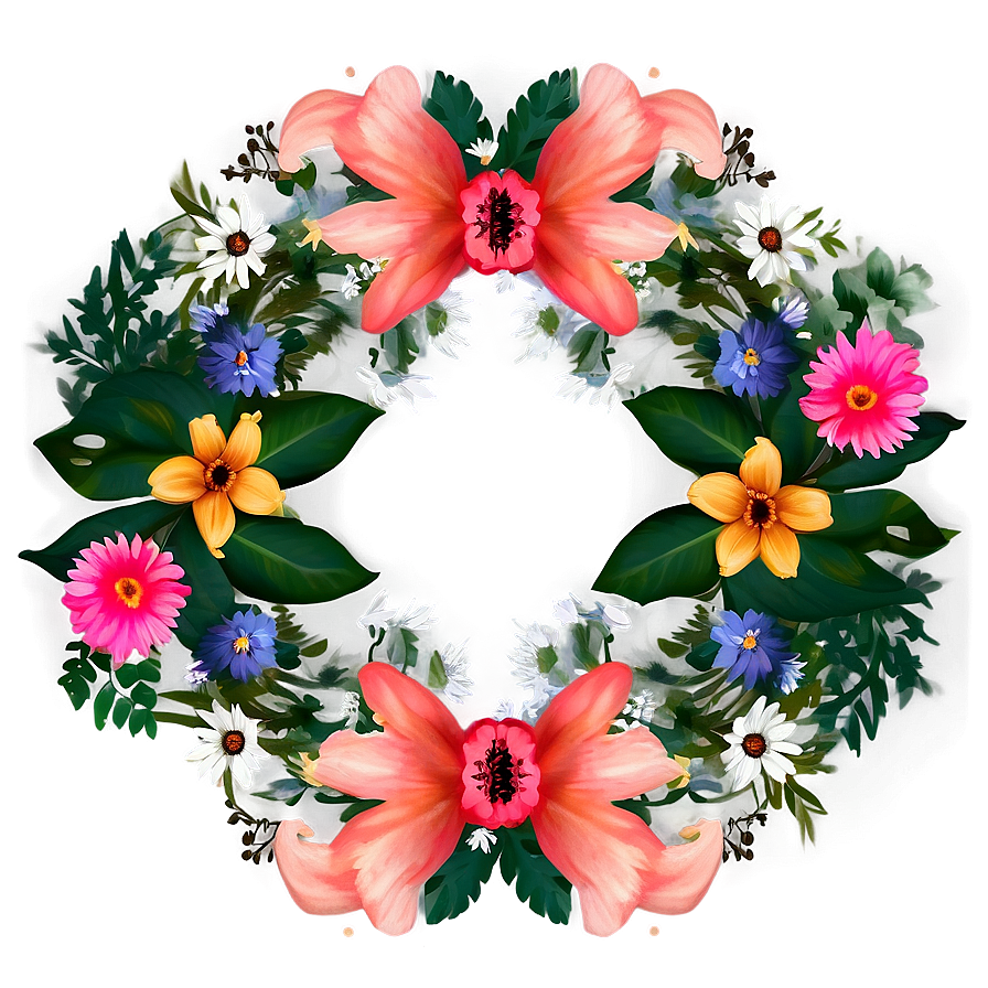 Adorable Floral Design Png Dnr