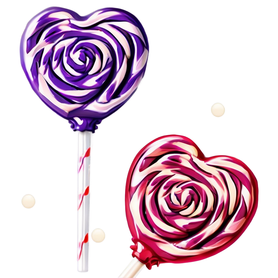 Adorable Heart Lollipop Png 1