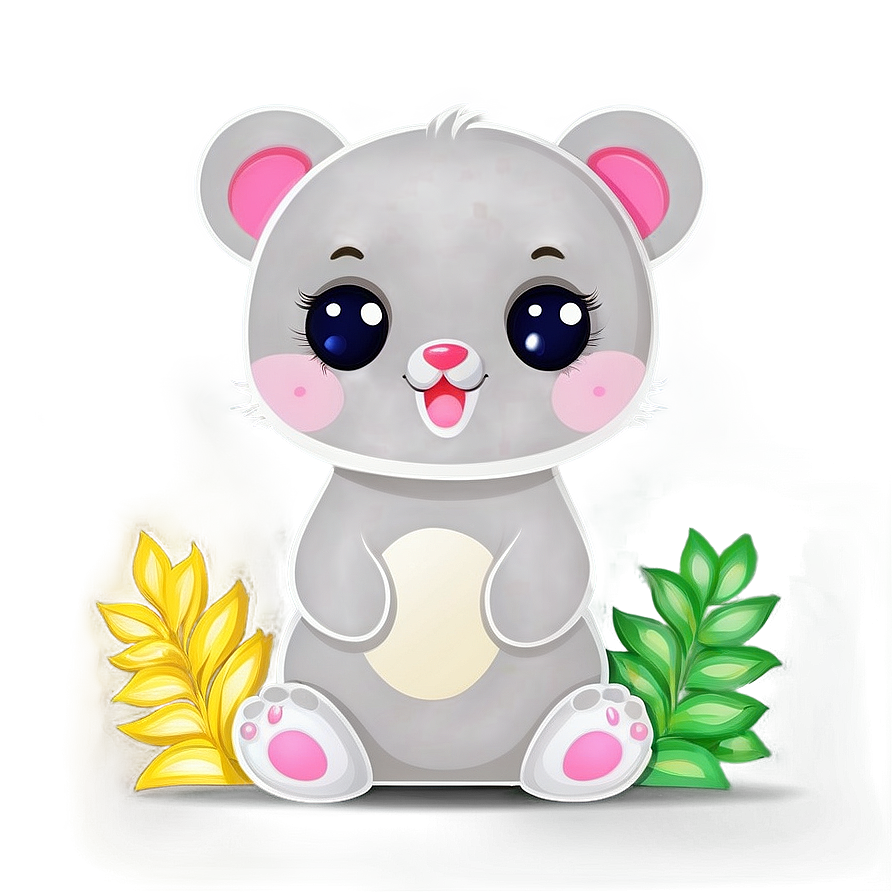 Adorable Kawaii Animals PNG wtl45 PNG with transparent background