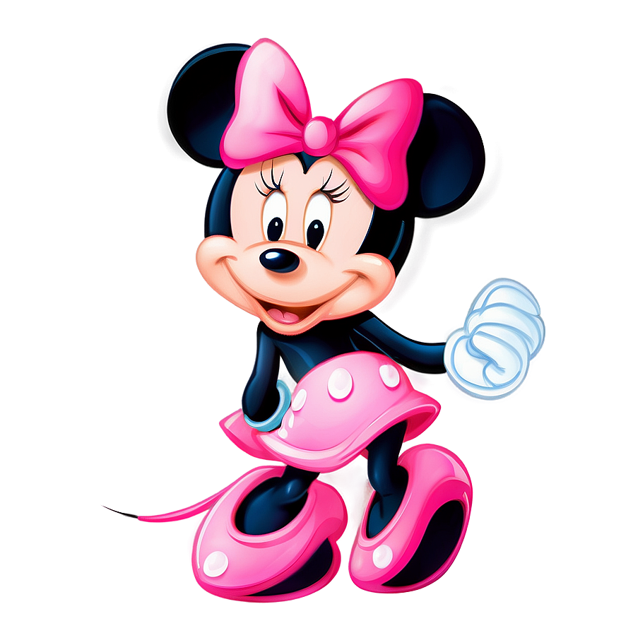 Adorable Pink Minnie Mouse Clipart Png Fep