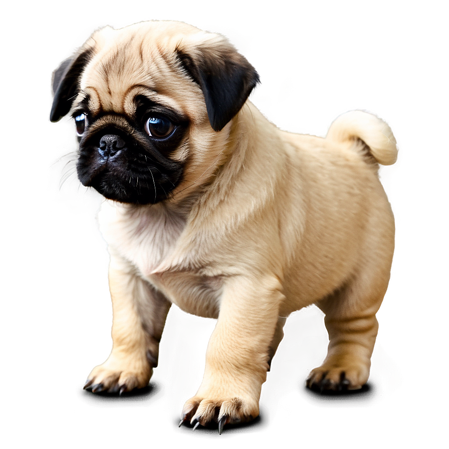Adorable Pug Puppy PNG 70 PNG with transparent background