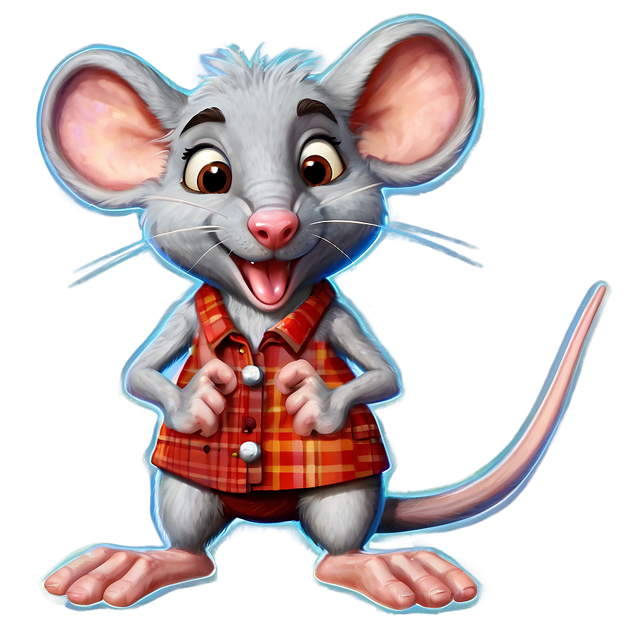 Adorable Rat Character Png 06252024