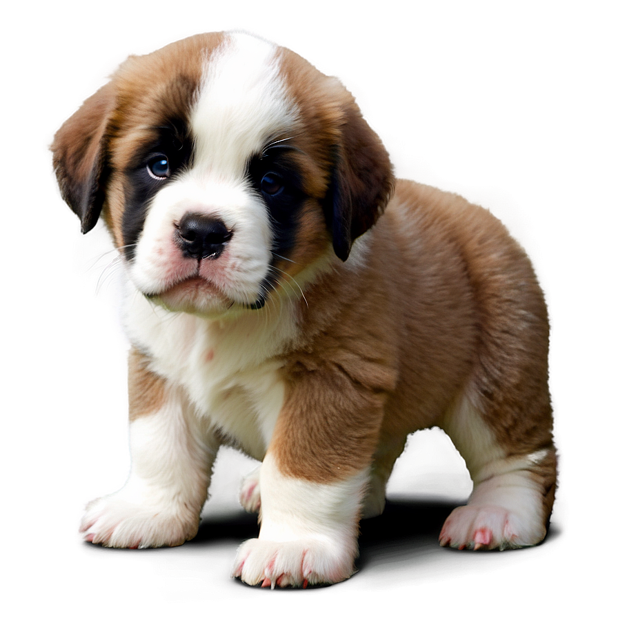 Adorable Saint Bernard Puppy Png Upj