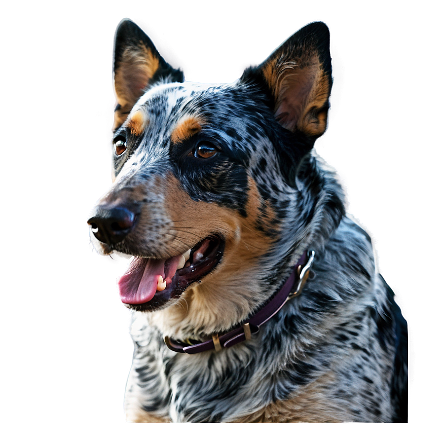 Adult Blue Heeler Portrait Png Fil93