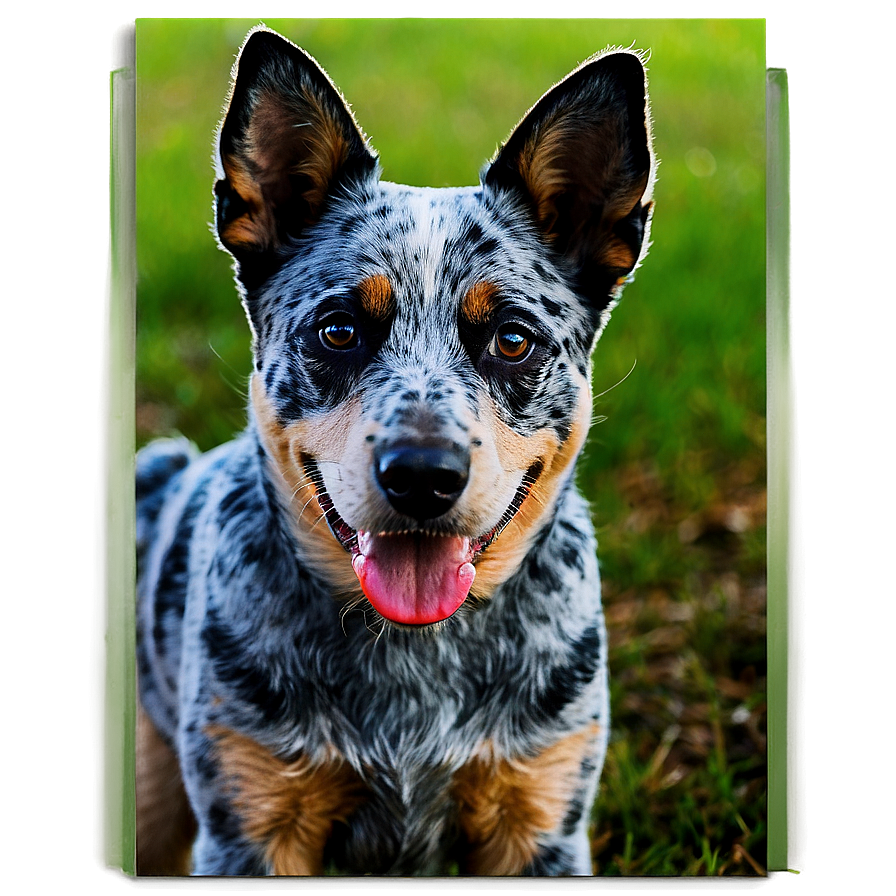 Adult Blue Heeler Portrait Png Wrj