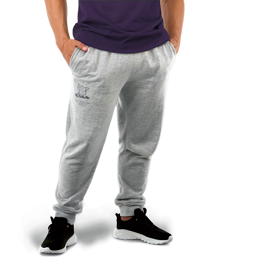 Adult Grey Sweatpants Png Vco8