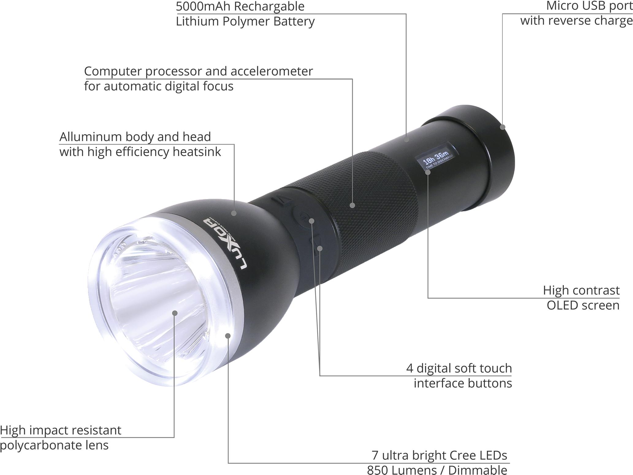 Transparent Flashlight Icon Png - Features Of A Flashlight, Png Download PNG with transparent background