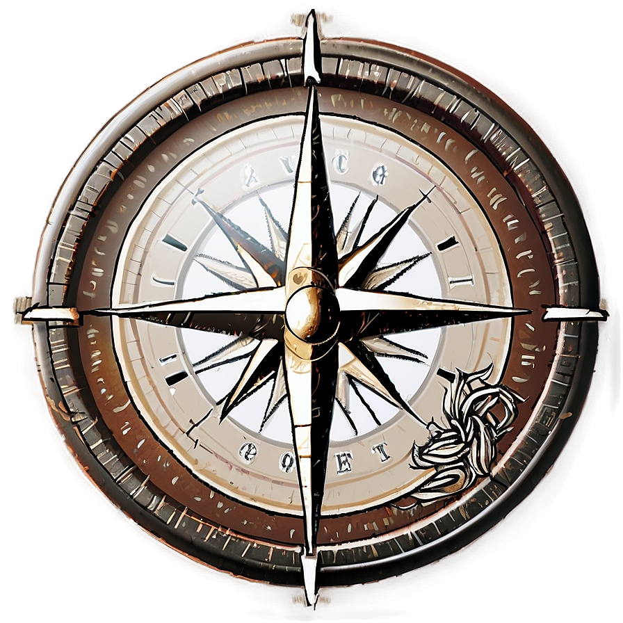 Adventure Compass Rose Sketch Png Ecb56