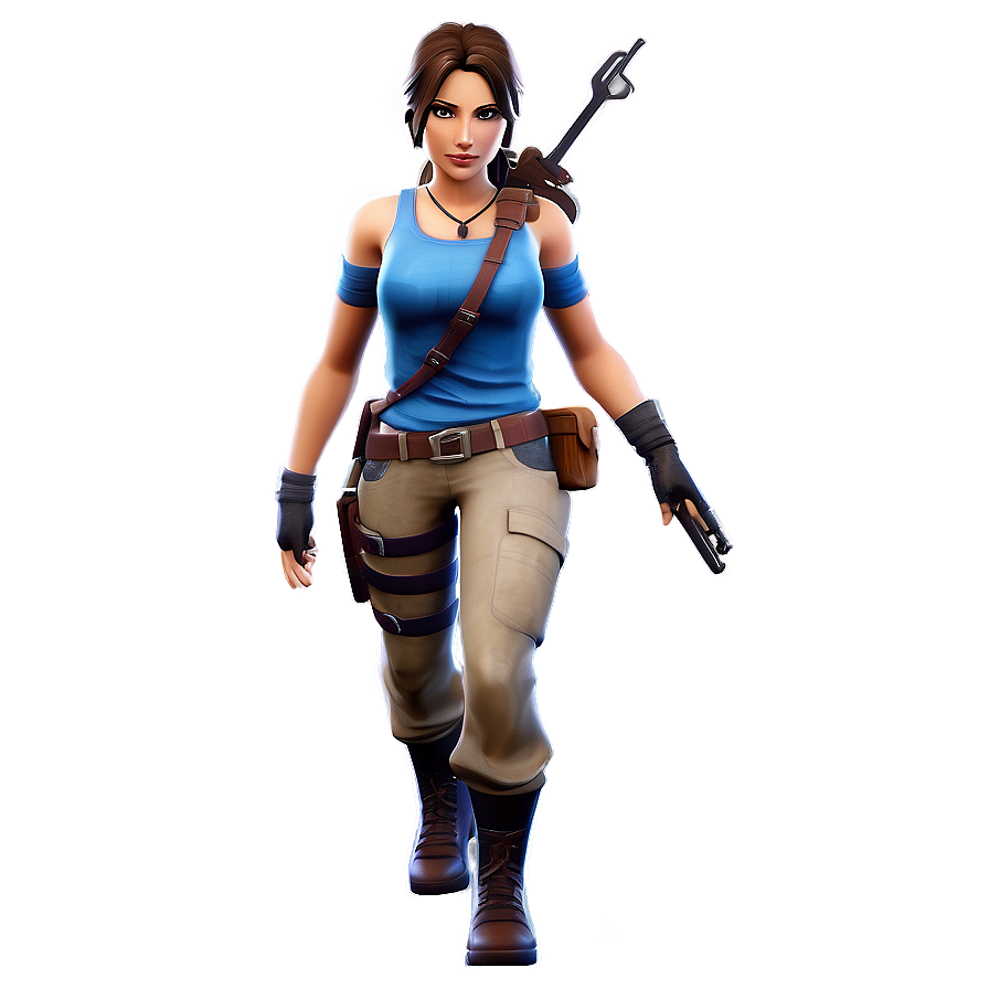 Adventure-ready Lara Croft Fortnite Png 70