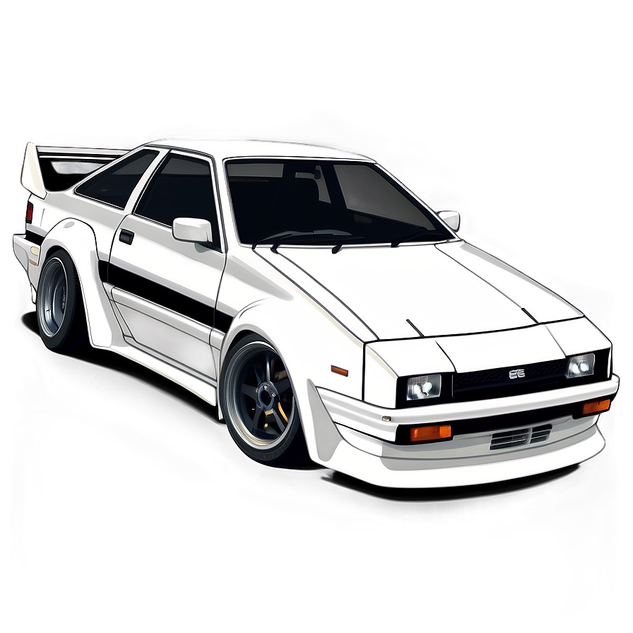 Ae86 Car Illustration Png 06242024