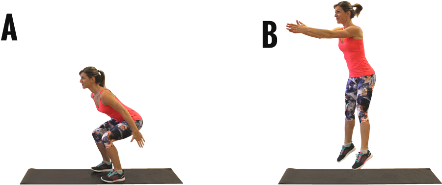 7-squat - Aerobic Exercise, HD Png Download PNG image with a transparent background, free high-resolution download
