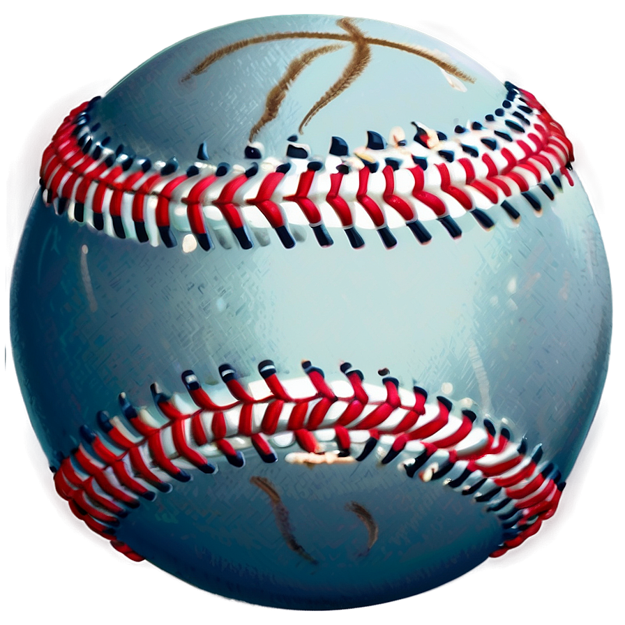 Aesthetic Baseball Seam Illustration Png Crt