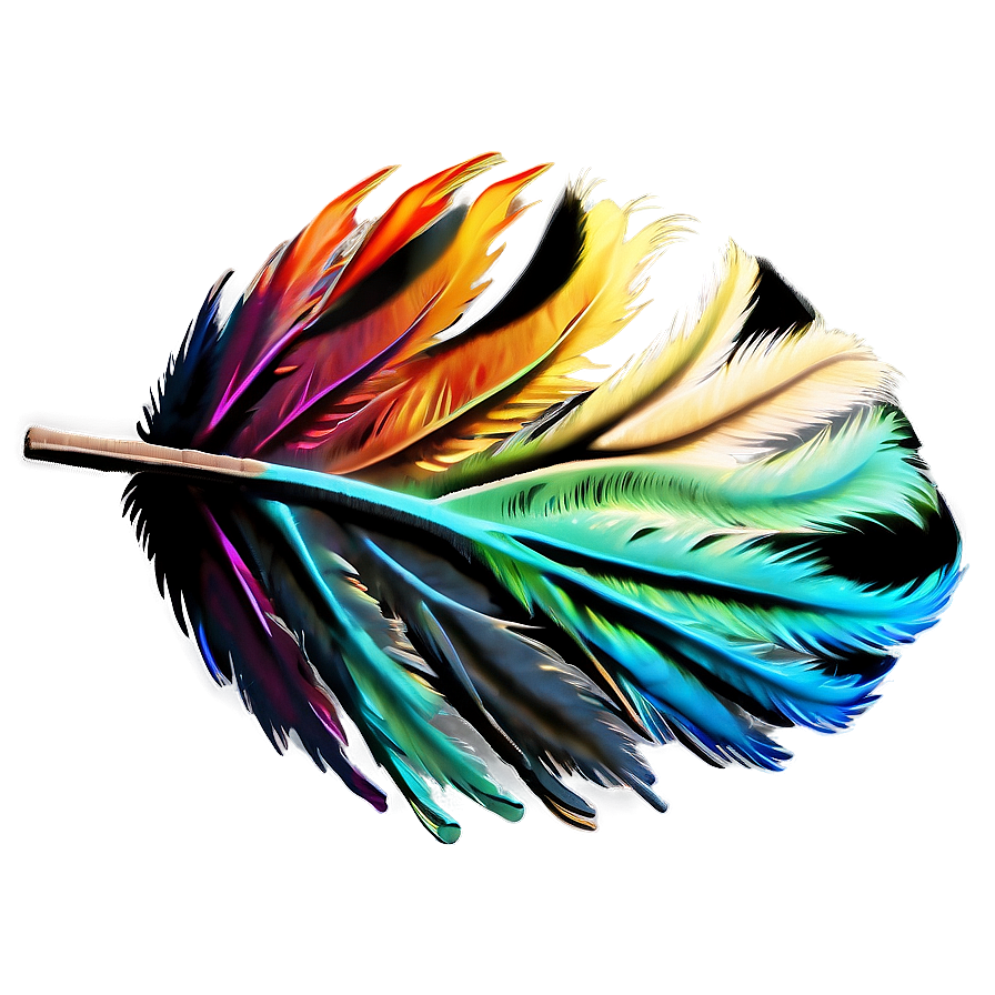 Aesthetic Boho Feather PNG ubh6 PNG with transparent background