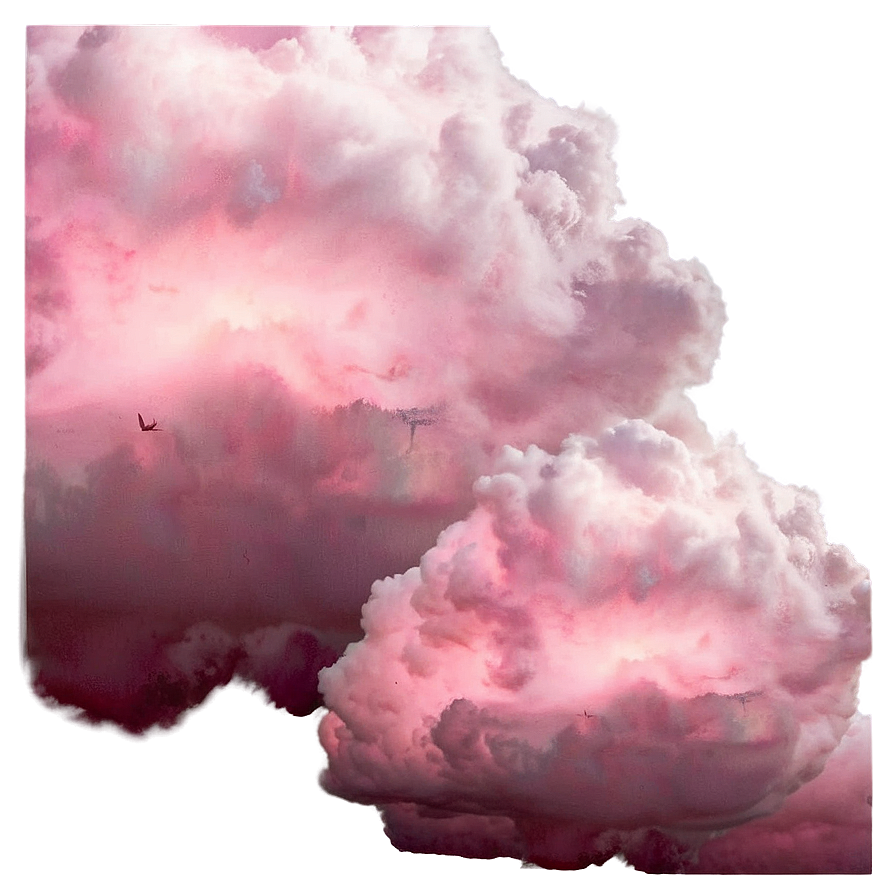 Aesthetic Cloud In Pink Sky Png 06252024