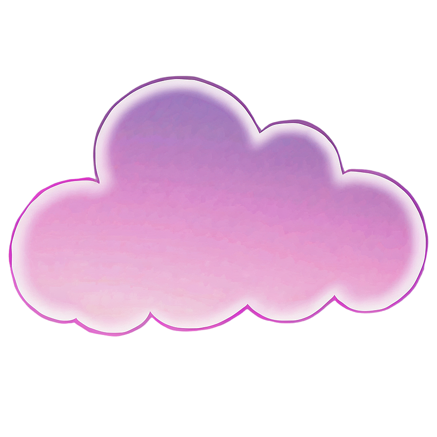 Aesthetic Cloud In Purple Twilight Png Tub