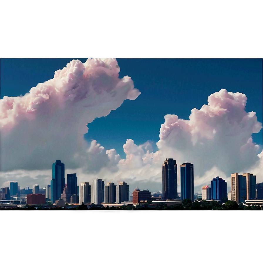 Aesthetic Cloud Over Cityscape Png Ipw48