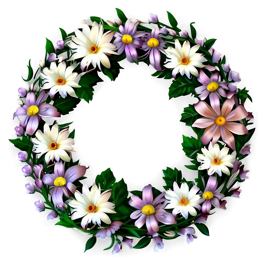 Aesthetic Floral Wreath Png 33