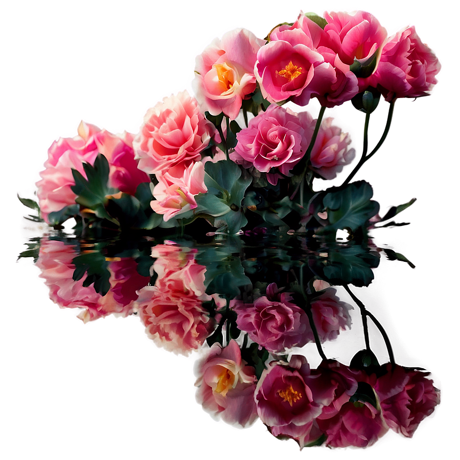 Aesthetic Flower Reflection Png 42