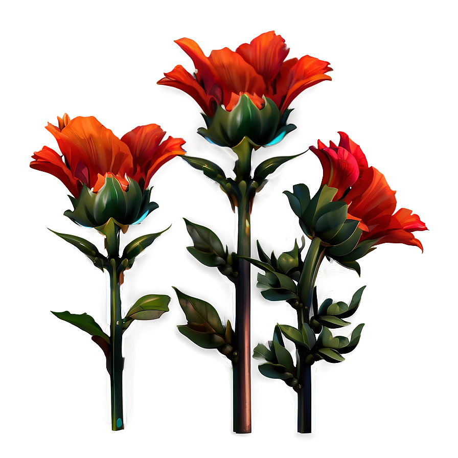 Aesthetic Flower Stem Png 64