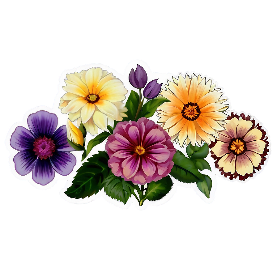 Aesthetic Flower Sticker Png 58