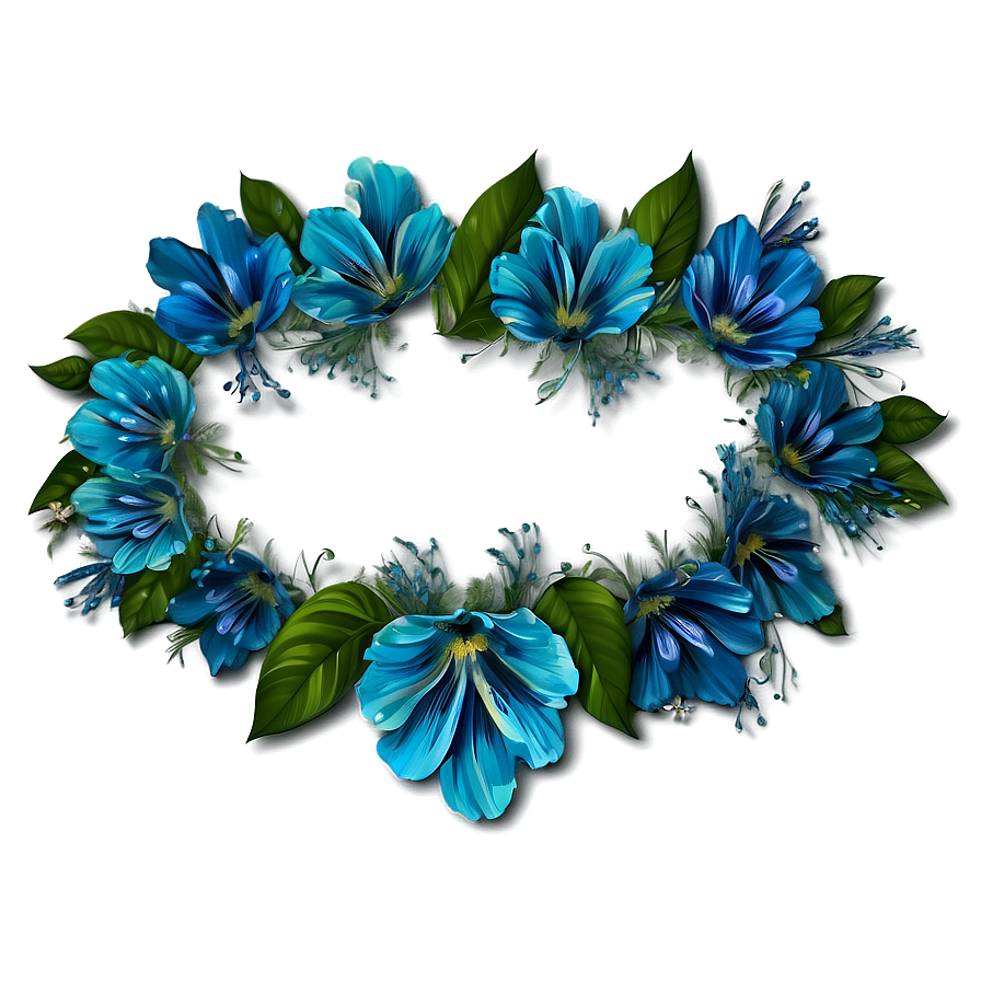 Aesthetic Flowers Frame Png 4