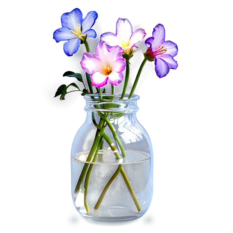 Aesthetic Flowers In Glass Png 82