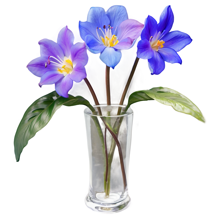 Aesthetic Flowers In Glass Png Iaj