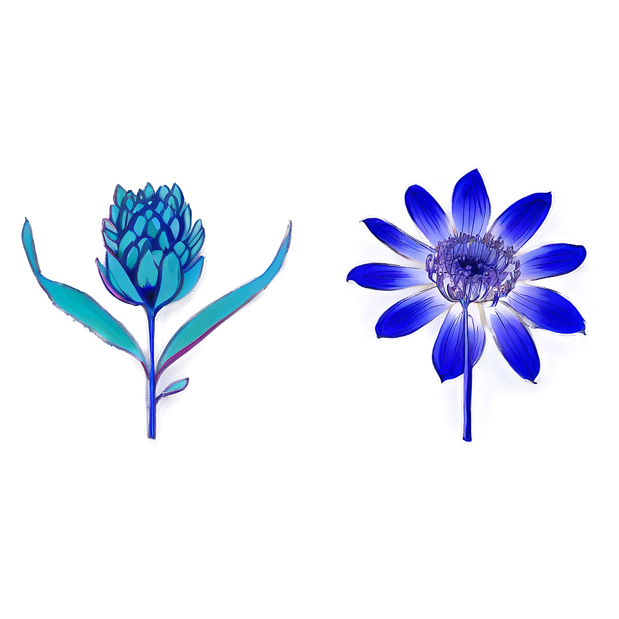 Aesthetic Flowers Sketch Png 47